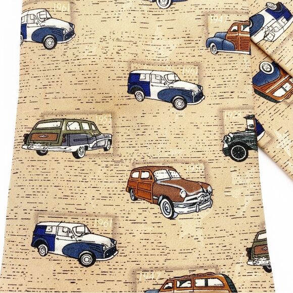 Vintage Tango Silk Americana Series Necktie American Woodies 1928-1961 Men’s Tie - Picture 9 of 13